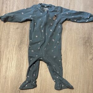 Pekkle Blue Alphabet Kids One Piece